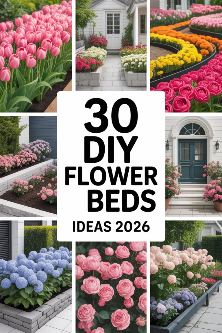 30 DIY Flower Beds in Front of House (2026): Easy Ideas That Make Your Home Look Stunning