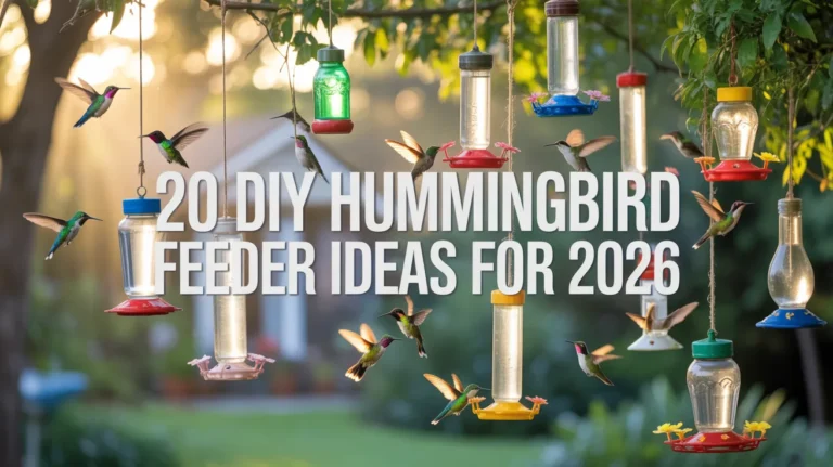 20 DIY Hummingbird Feeder Ideas for 2026 | Easy, Cheap & Eco-Friendly Designs