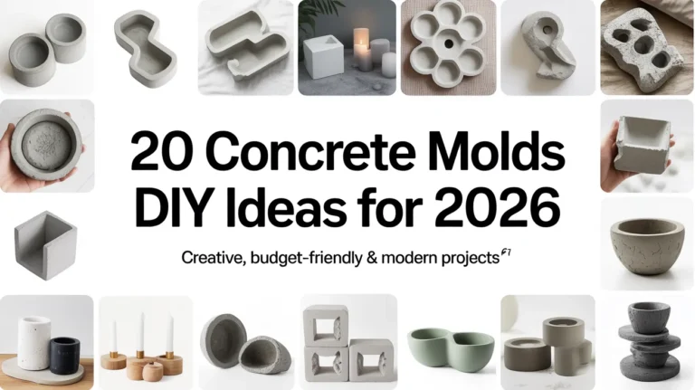 20 Concrete Molds DIY Ideas for 2026 (Creative, Budget-Friendly & Modern Projects)