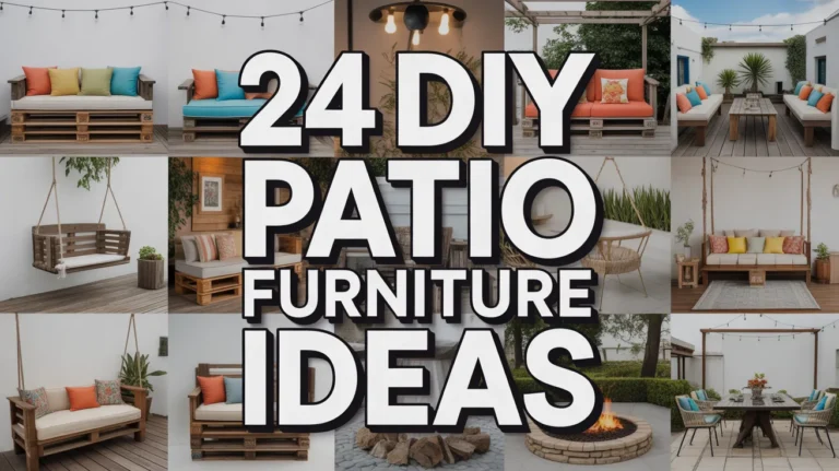 24 DIY Patio Furniture Ideas for 2026 to Build a Stylish Outdoor Space on a Budget