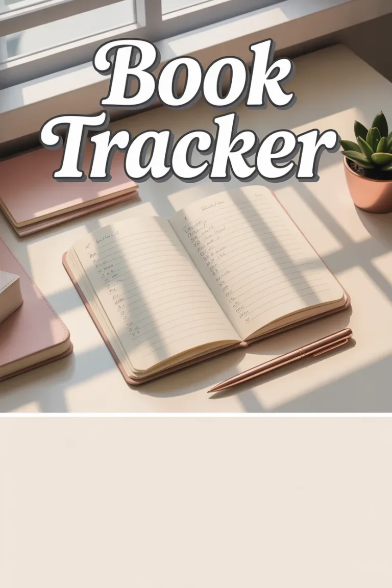 3 Book Tracker Printable for 2026