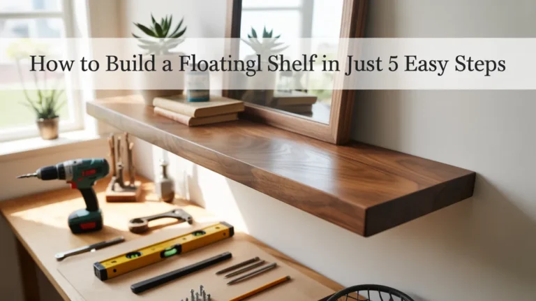 How to Build a Floating Shelf in Just 5 Easy Steps 2026