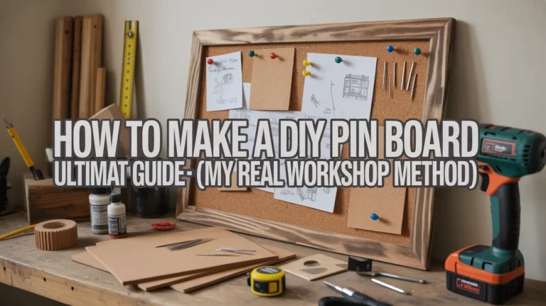 How to Make a DIY Pin Board – Ultimate Guide (My Real Workshop Method) 2026
