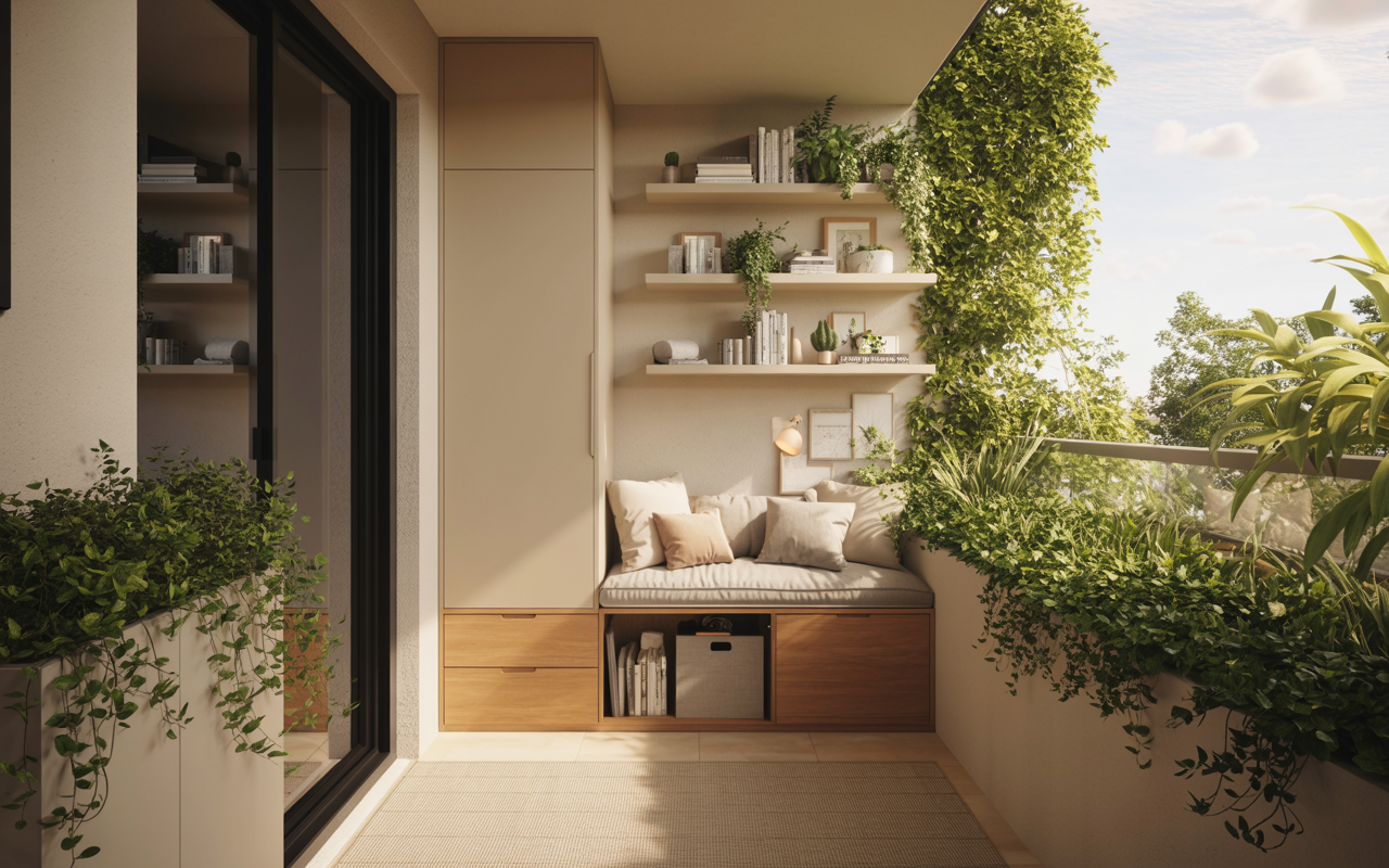 16 Balcony Storage Ideas for 2026 - craftyflare.com