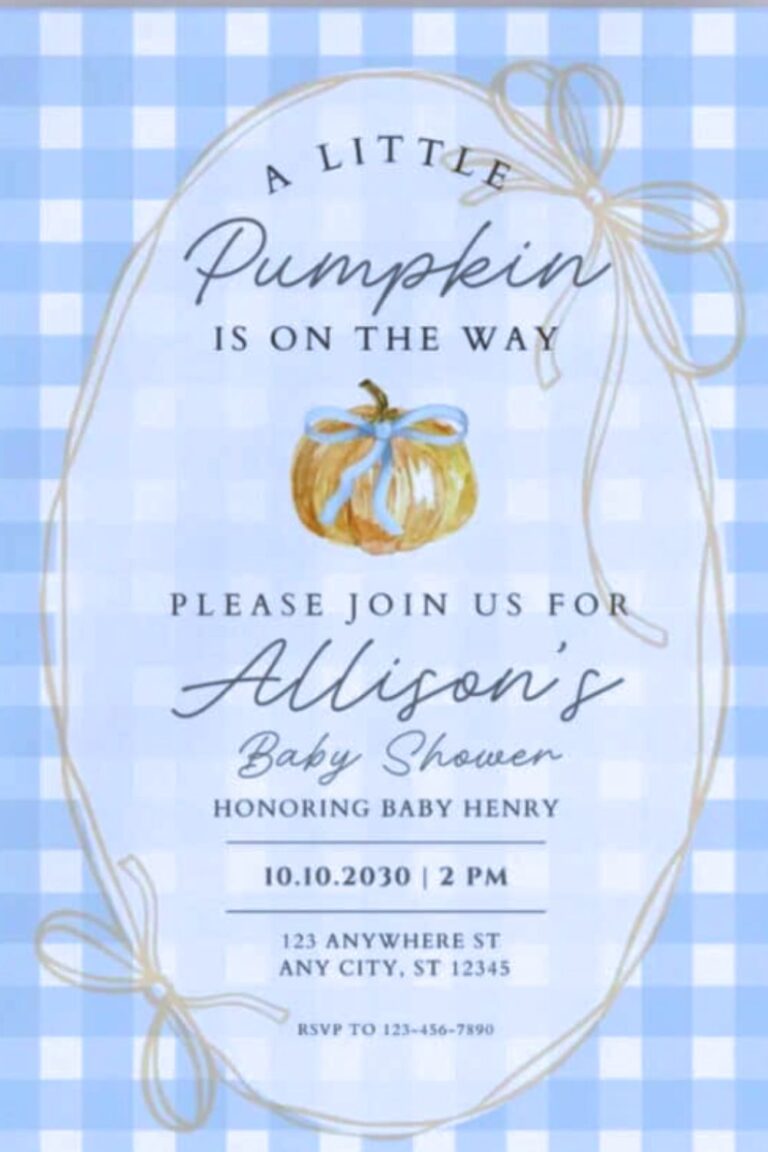 24 Quick & Easy Blue Pumpkin Baby Shower Decor Ideas You Can Buy