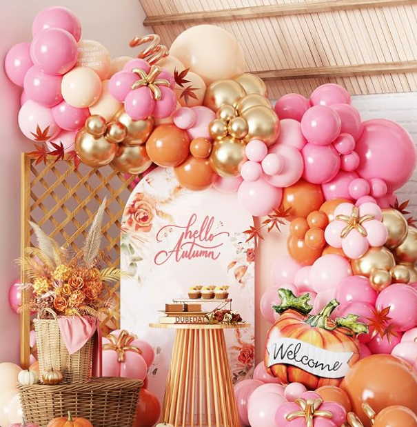 24 Pink Pumpkin Baby Shower Decor Ideas You Can Buy for a Cozy Fall Baby Girl
